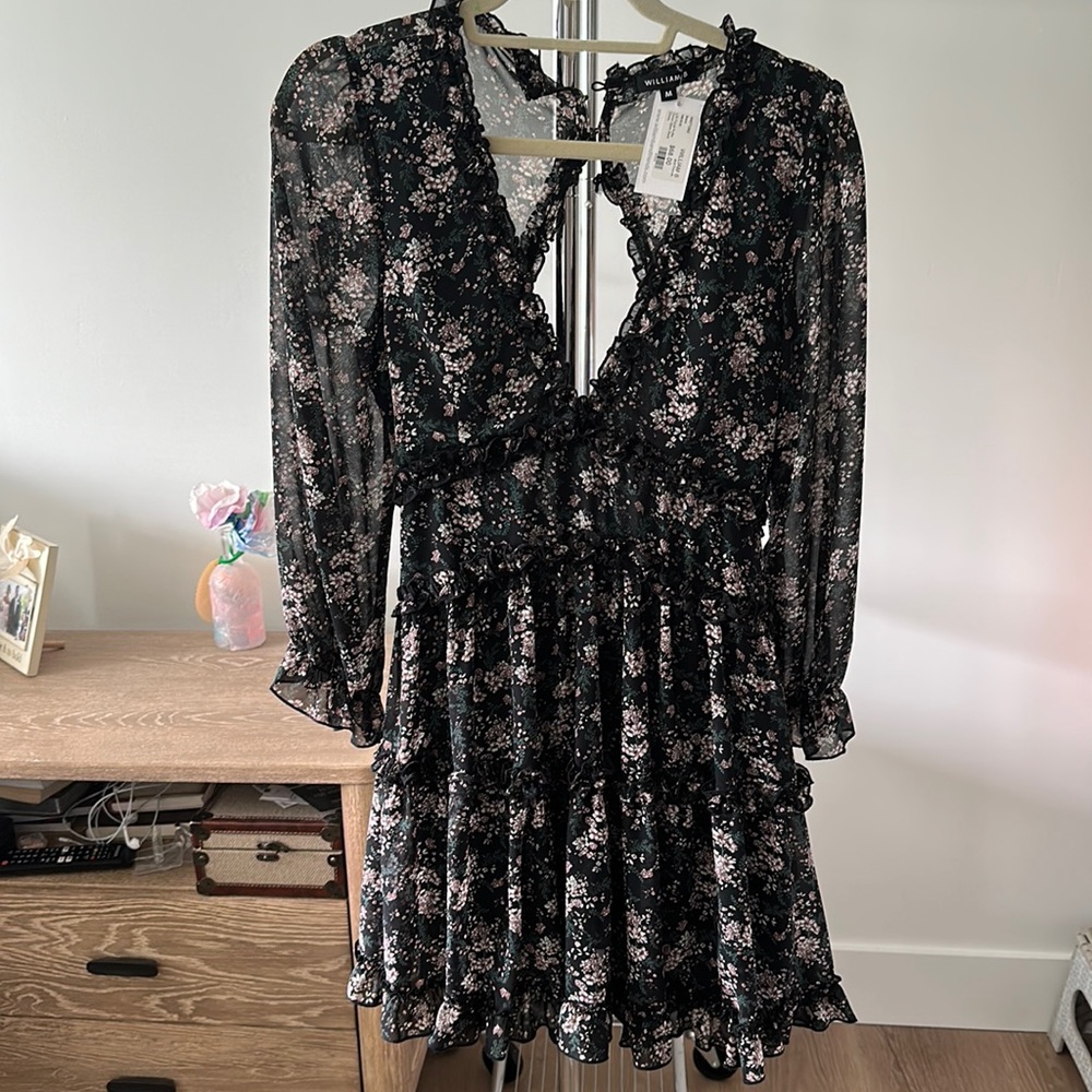 Short ruffle dress